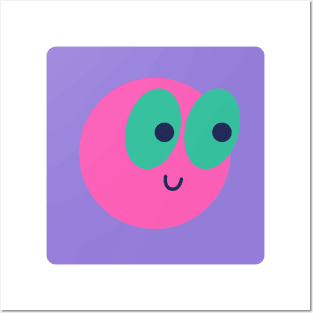 Pink Smiley Face Posters and Art